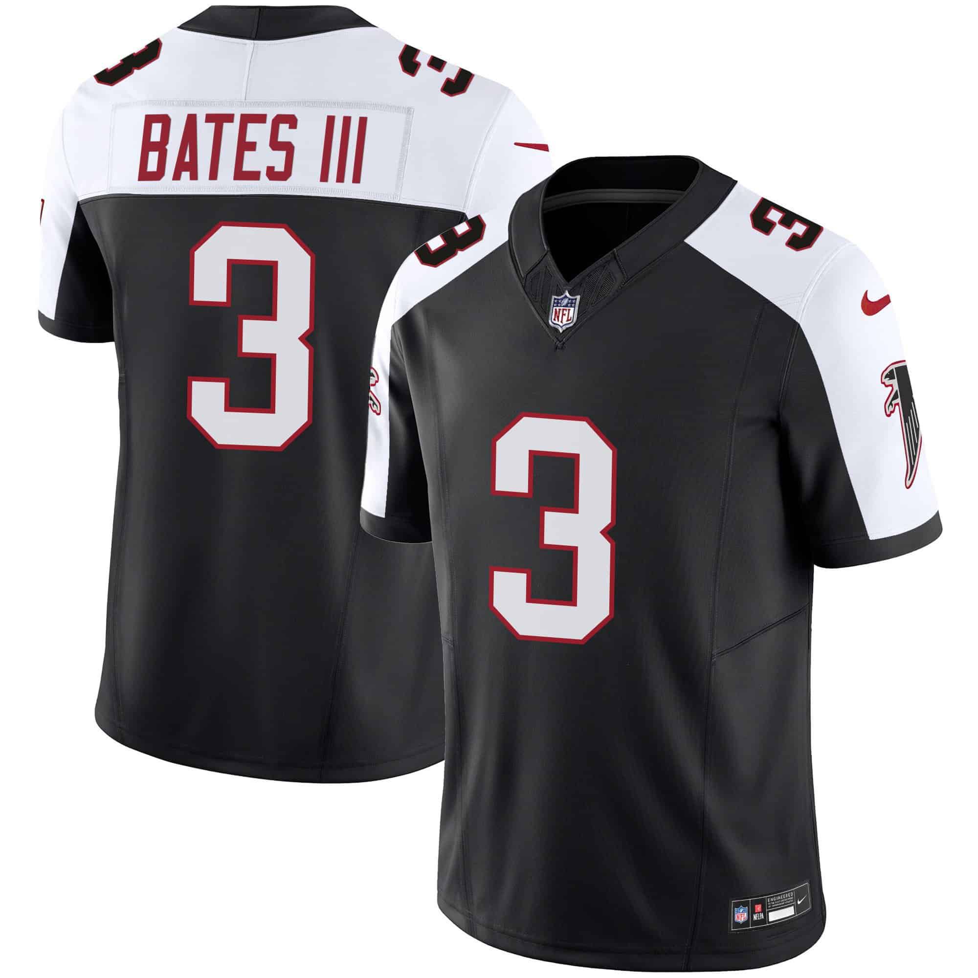 Men Atlanta Falcons #3 Bates iii Black 2024 Nike Vapor Limited NFL Jersey->indianapolis colts->NFL Jersey
